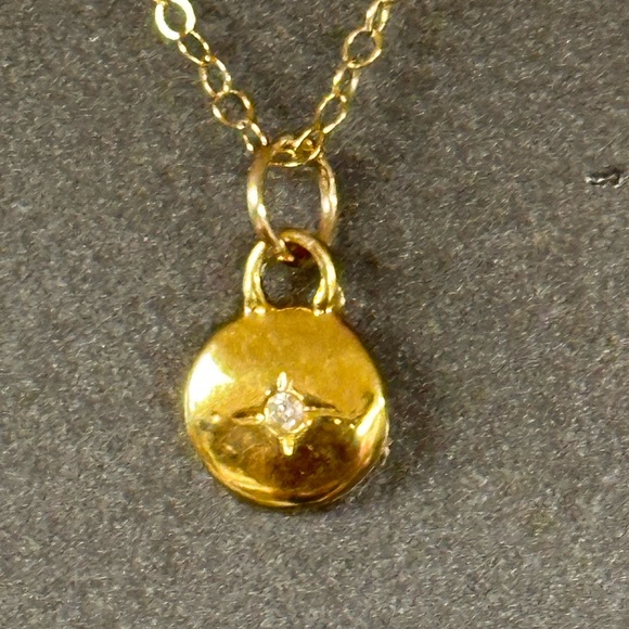 Sundance Jewelry Gold Filled Little Bit Diamond Necklace New With